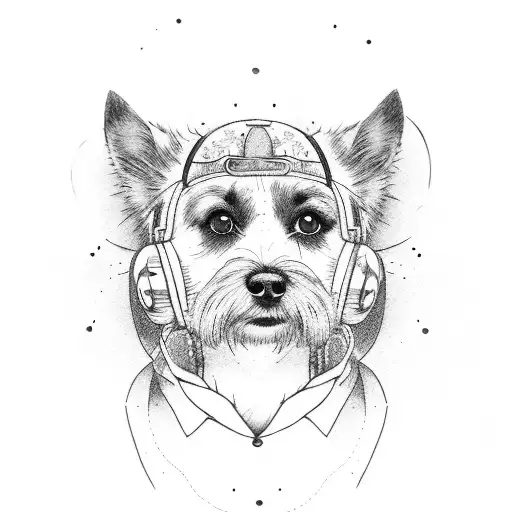 A Dog With A Rustic And Weathered Appearance