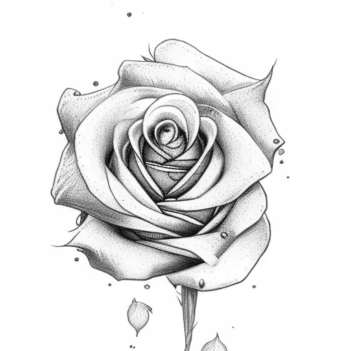 White Rose With Long Stem