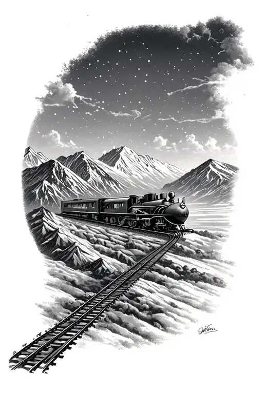 Sky Plane Mountain Train