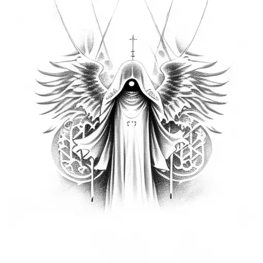 No Face Angelic Warrior