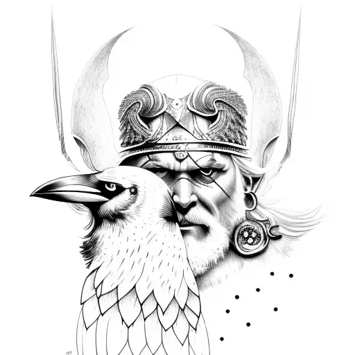 Odin With His Ravens