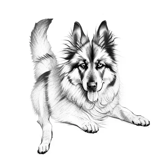 Long Haired German Sheperd