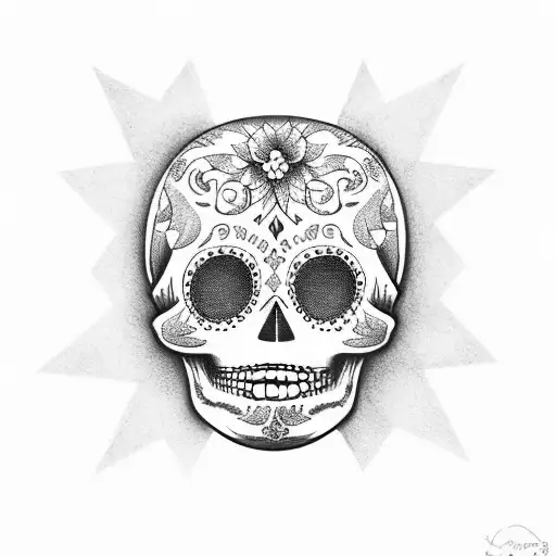 Los Angeles Sugar Skull With Kobe