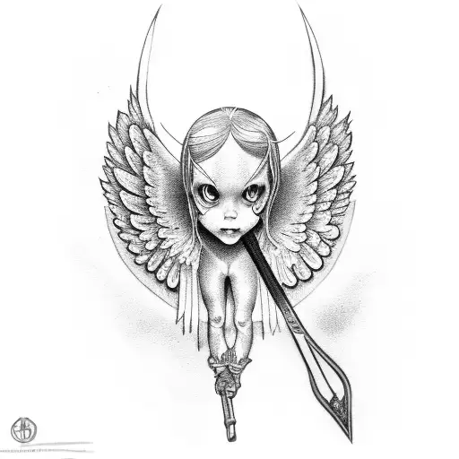 An Angel And Watches For Eyes And A Scythe