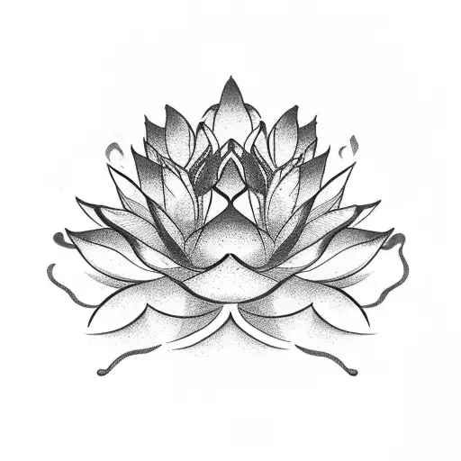 Lotus Flower With Smoke Coming Out