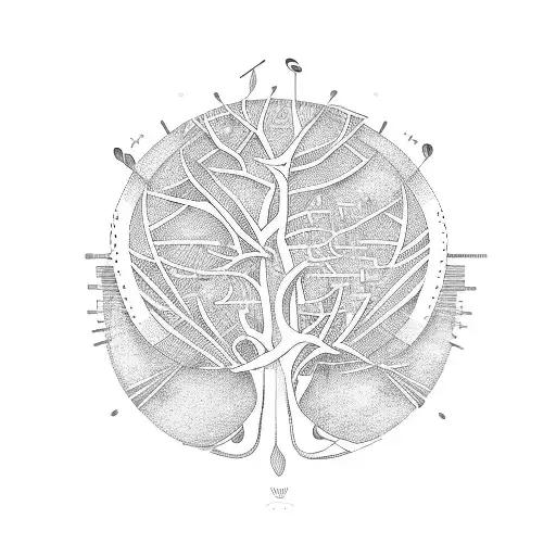 A Family Tree With Musical Instruments As Branches