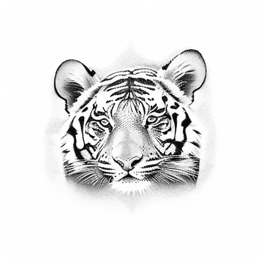 Brunette Man Fights With A Tiger