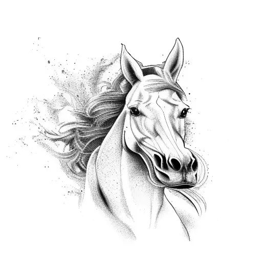 A Majestic Horse Galloping Through A Vineyard