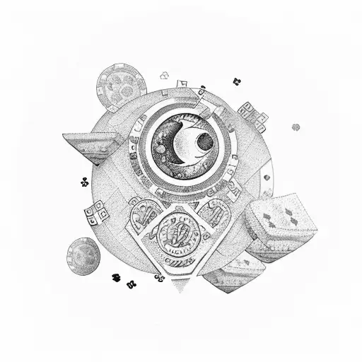 Poker Chips And To The Moon And Back