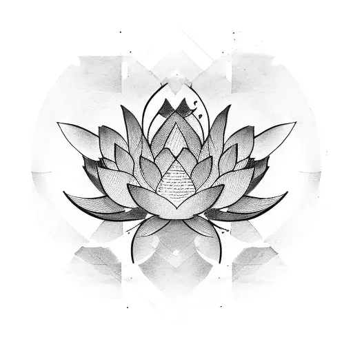 Small Line And Lotus