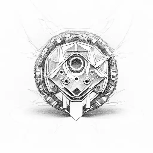 An Intricate Mechanical Design Incorporating Elements Of Both A Gaming Controller And A Motorcycle