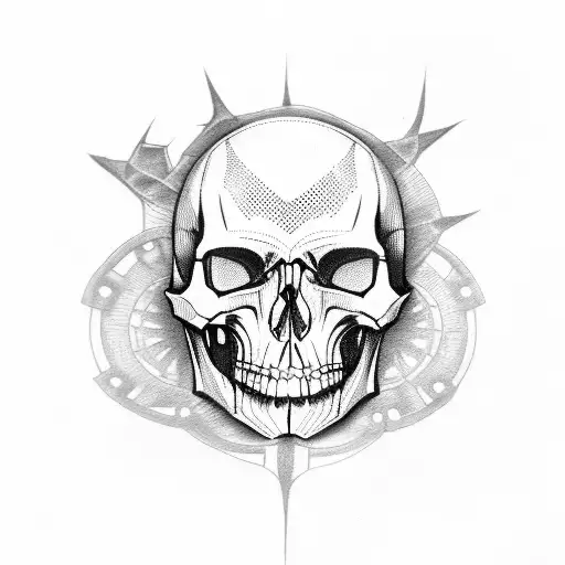 Gear With Skull