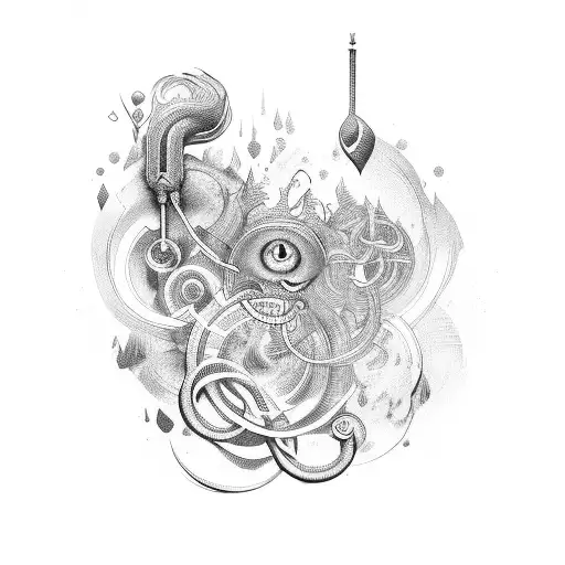 A Heartbeat Line With Musical Symbols Incorporated