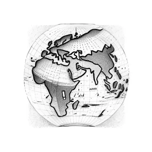 World Map With Travel Routes