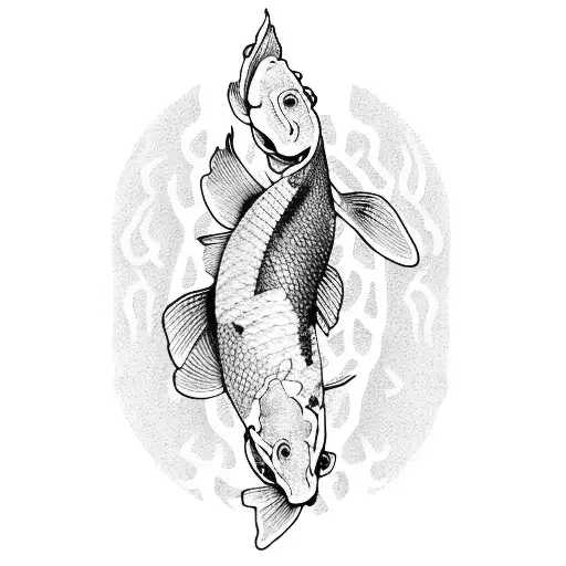 Koi Fish With Death Body