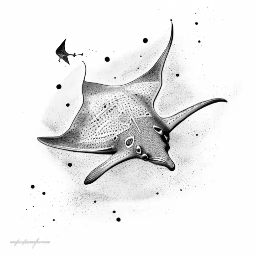 A Series Of A Spotted Eagle Ray Jumping Out Of And Returning To The Water