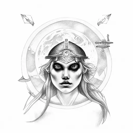 Titan Phoebe Godess Of The Moon Greek Mythology