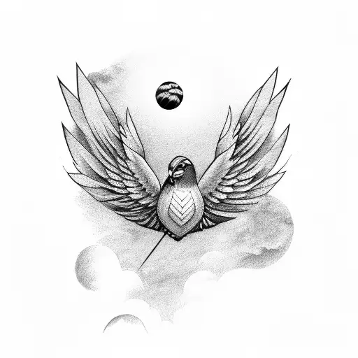 Alpha Bird On Top Of The Sky