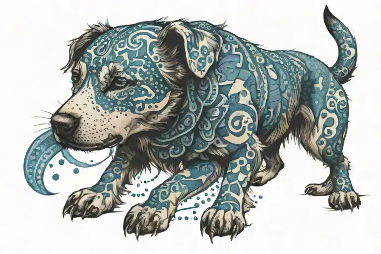Magical Blue Healer Dog