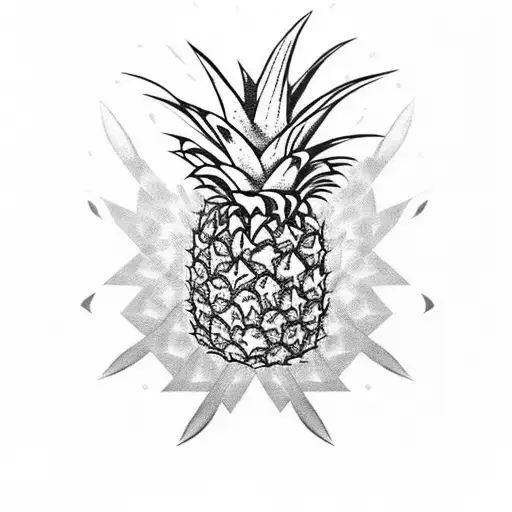 Pineapple With A Cactus Inside