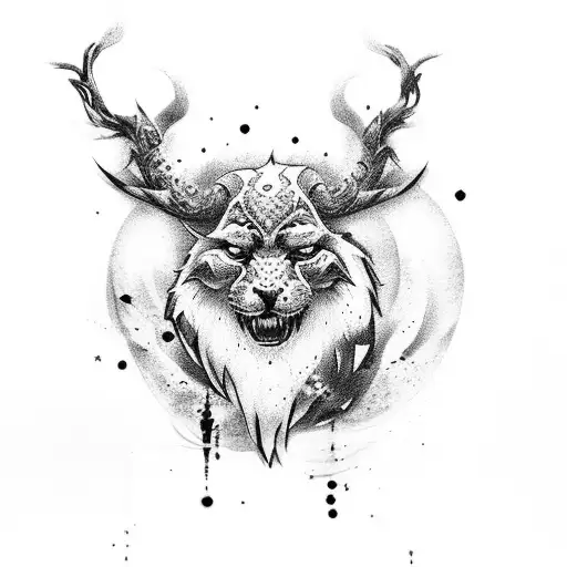 Castle In Black And White Russian Style