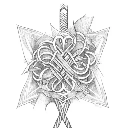 Cheer Bow With Infinity Symbol