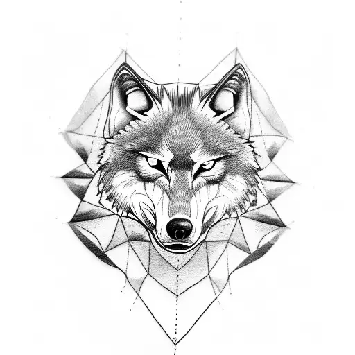 Wolf Head As A Biker