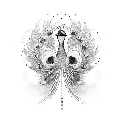 Peacock With Chakras