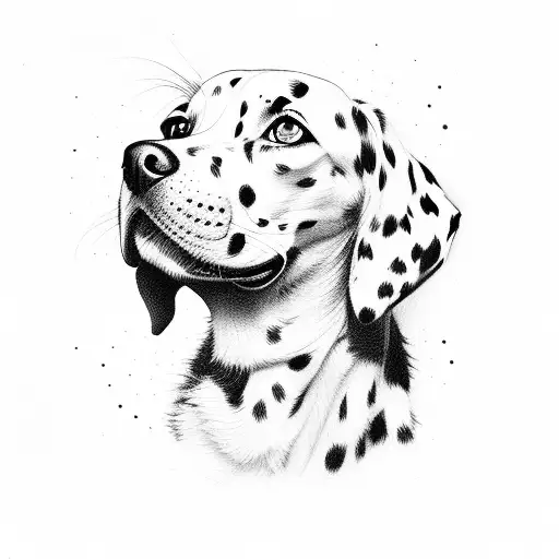 Dalmation Dog All Body