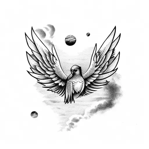 Alpha Bird On Top Of The Sky