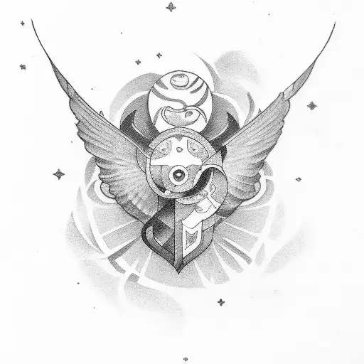 Merge The Love For Jj Cely With A Celestial Theme For An Ethereal Tattoo Design
