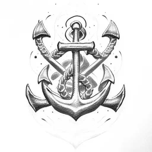 Anchor With Fleur-de-lis