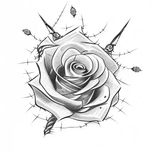 Barbed Wire Little Roses