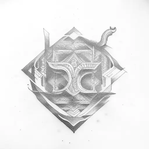 Roman Numeral With Punjabi Writing Going Through It