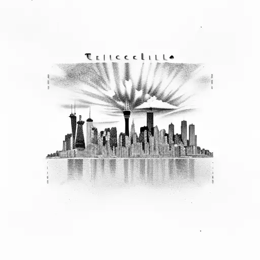 Salvador Dali Chicago Skyline Utah Desert Rocky Mountains