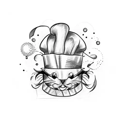 French Chef Old Cartoon Style