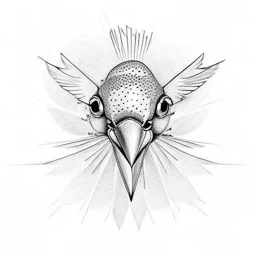 Starling Bird One Line