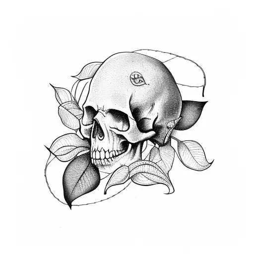 Deadly Nightshade As A Vine With Skulls As A Wrist