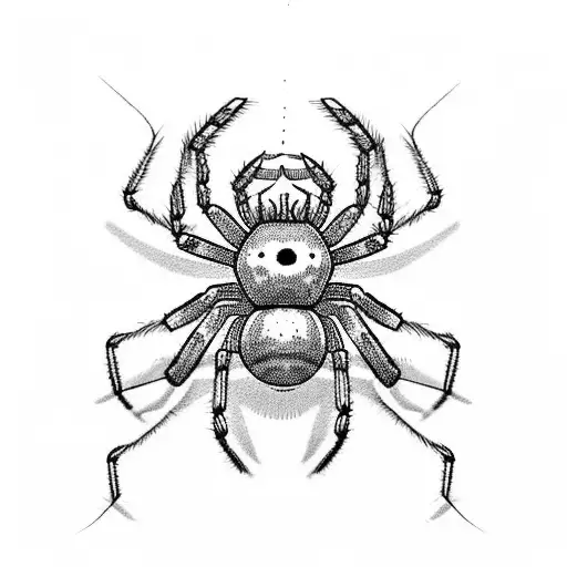 Spider With Long Legs Going Down