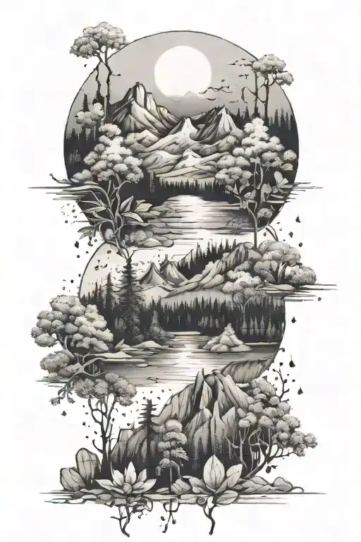 Botanical Forest Mountains Nature