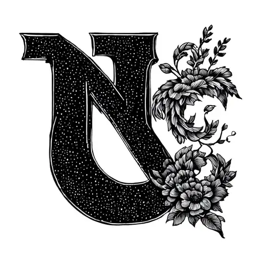 Two Different Tattoos Incorporating The Letters N And C