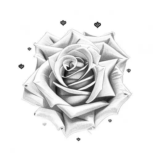 Rose With Stem That Says Ohana Lowercase Cursive Letters