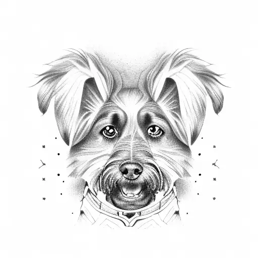 Dog With Grey Hair In A Park