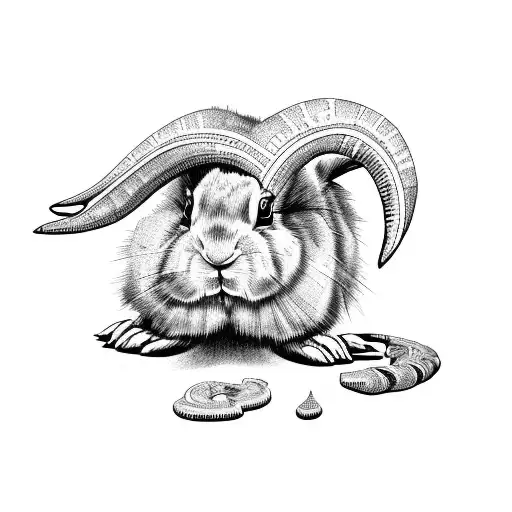 Ash Tree Clock Rabbit Ram