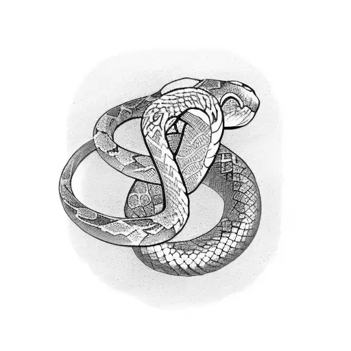 Cross With Bronze Snake