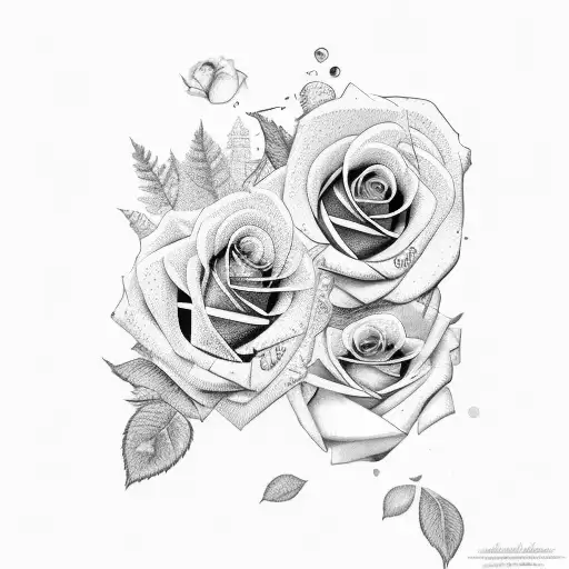 Rose Ending In Tears Over Woman Face