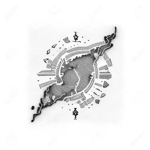 Map Of Iran With Sign Of Freedom