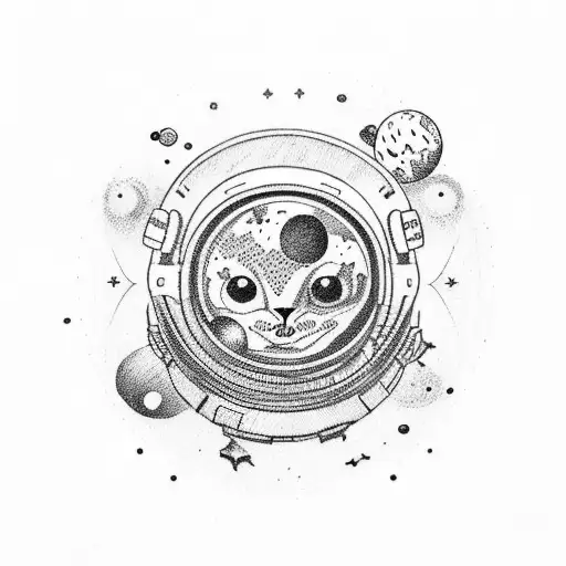 Outer Space Planets And Animals