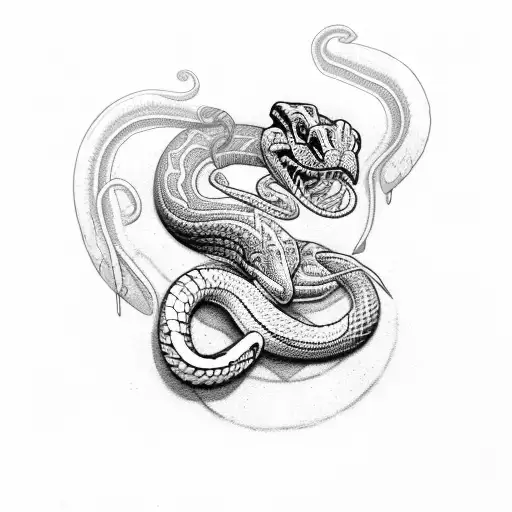 Cypher Tribal With Cypher Snake