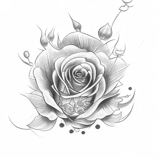 Side Rib Tattoo With Flowers And Other Stuff